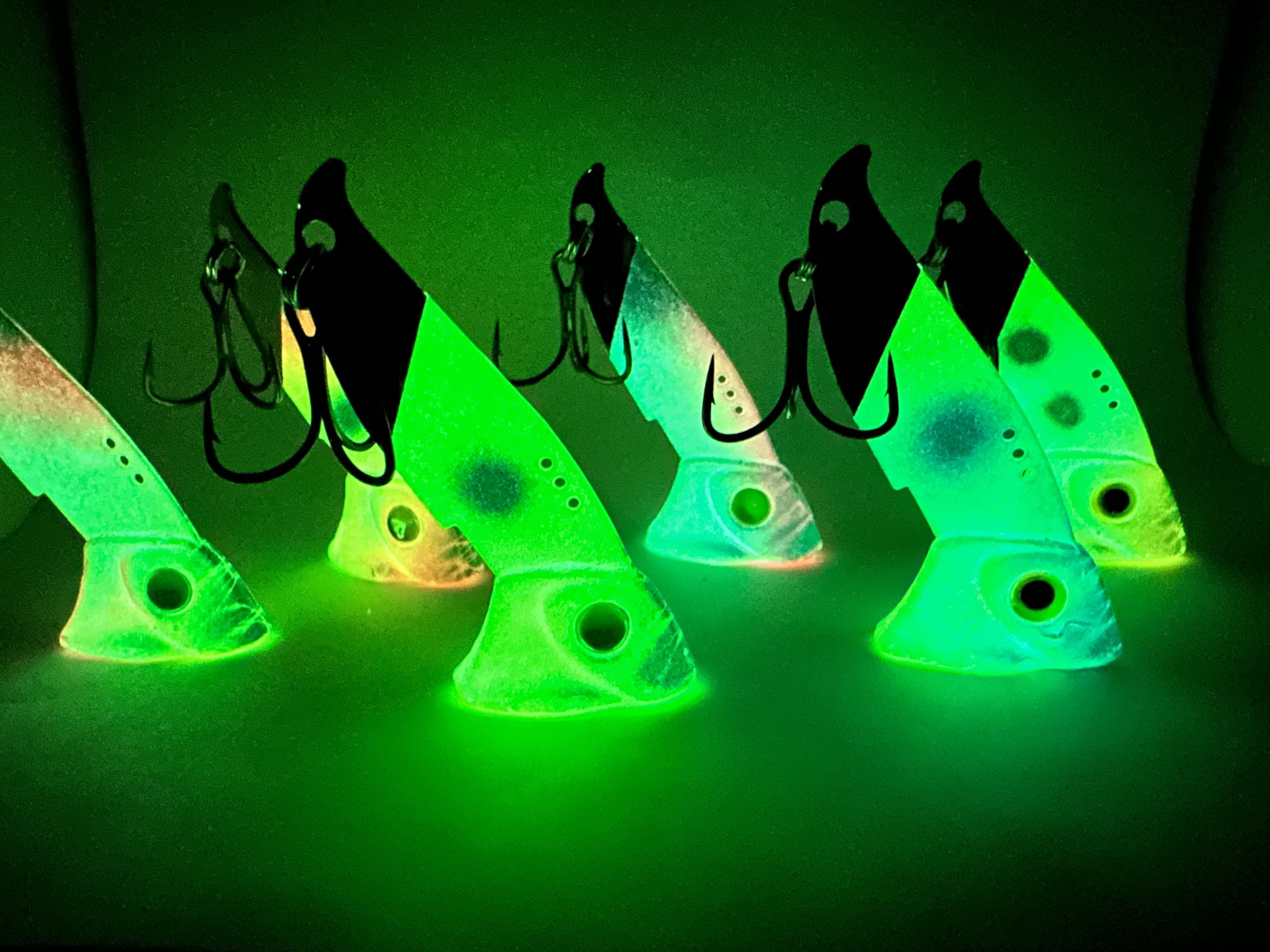 Vertical Minnow Blade Bait - Glow Series – Vertical Jigs and Lures