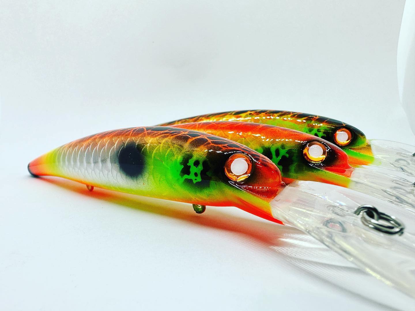bandits fishing lure Domka Custom Bandit Walleye Deep Hand-Painted Crankbait Fishermans Central Slender minnow trolling jerkbait available in many proven colors Walleye lure that is great for multi Custom Bandit Walleye Deep