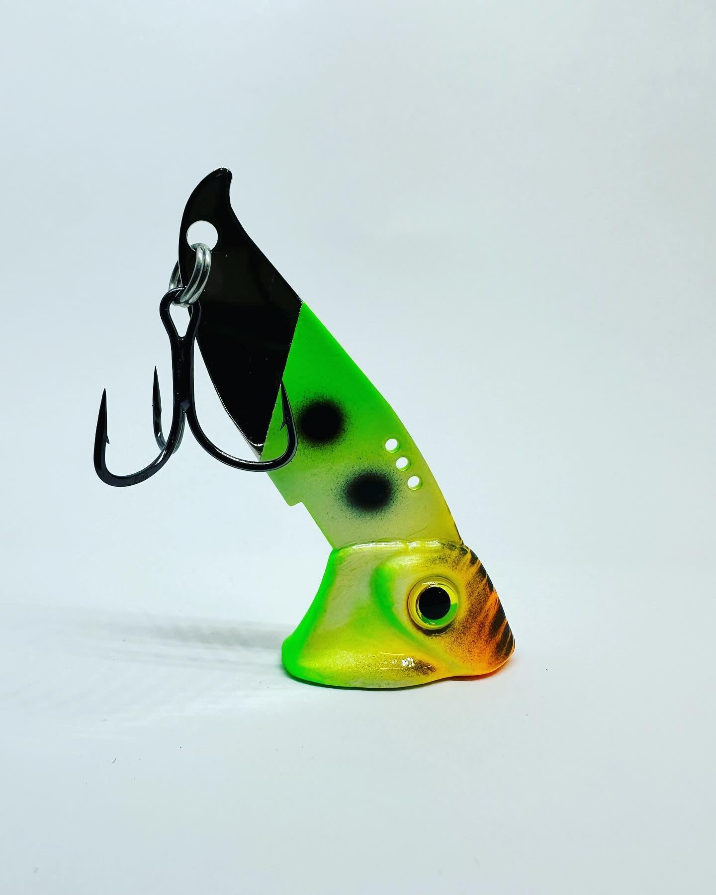 Vertical Minnow Blade Bait - Electric Eel Glow by Vertical Jigs and Lures