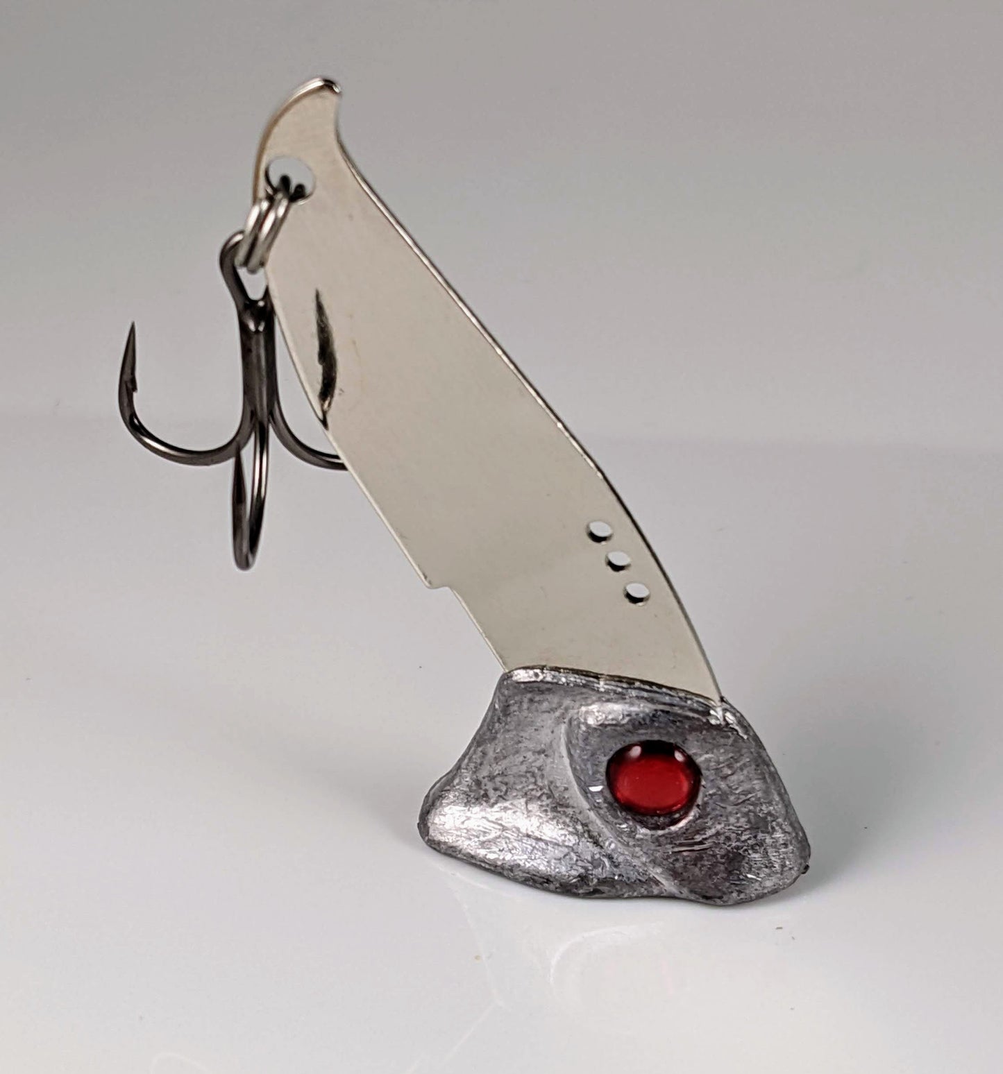 Vertical Jigs and Lures - Vertical Minnow Blade Bait - Naked Red Eye - Vertical Jigs and Lures Custom Vertical Minnow