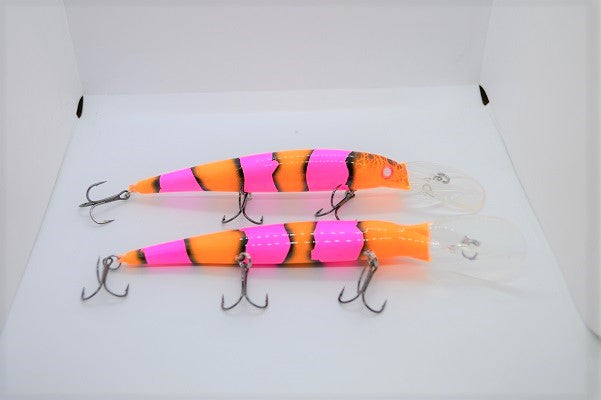 Custom Bandit Crankbait - UV Pink Nemo by Vertical Jigs and Lures