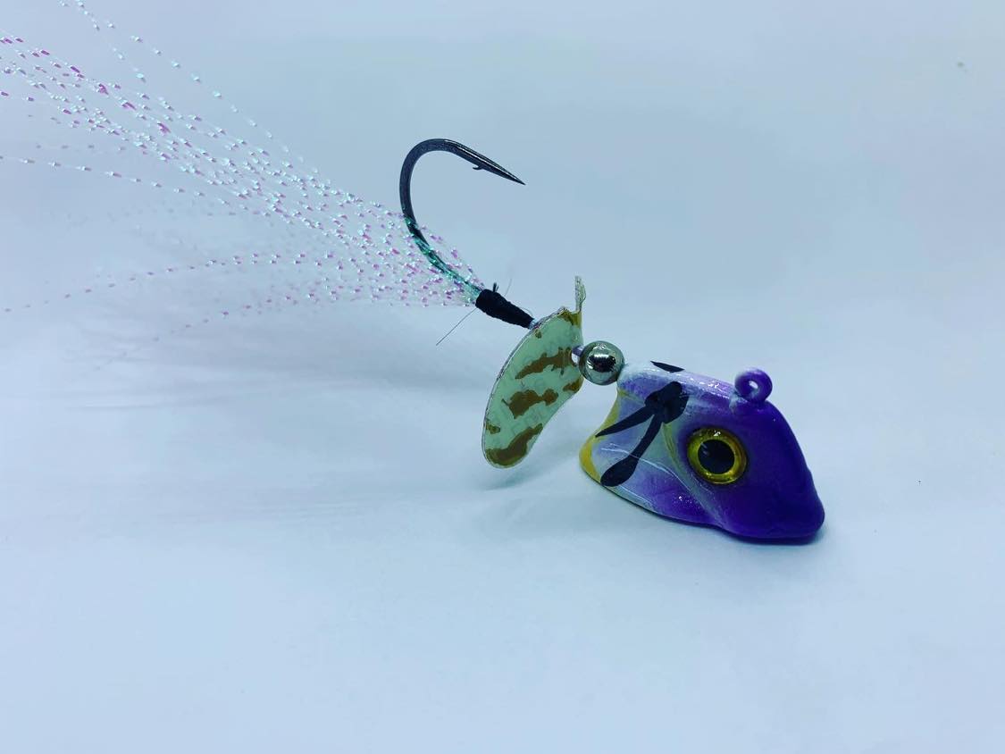 custom ice fishing lures Ghost Jigs - Classic Pearl