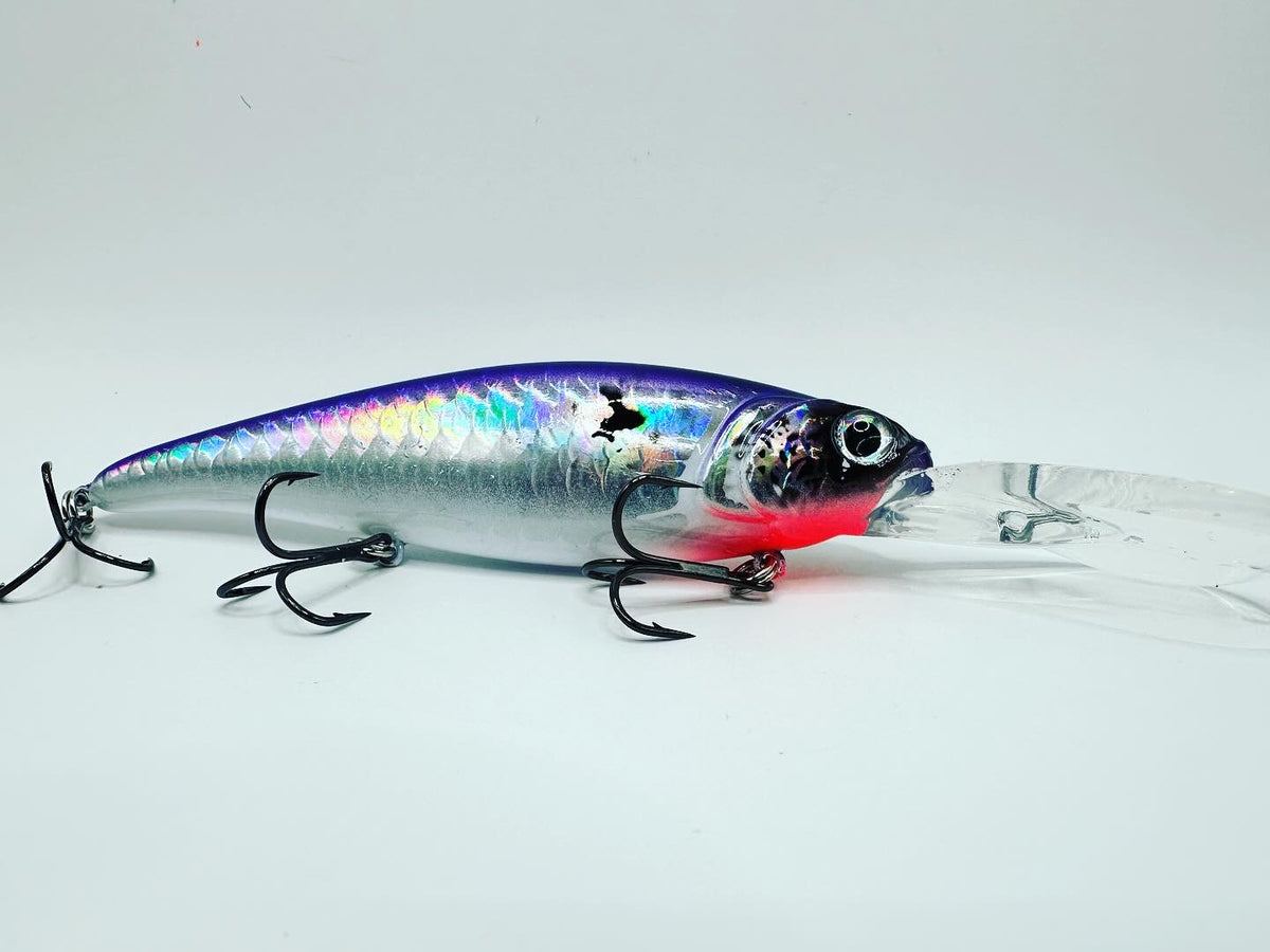 Shad Back Havoc Series Deep: HD-30 - Purple Back Shad by Vertical Jigs and Lures