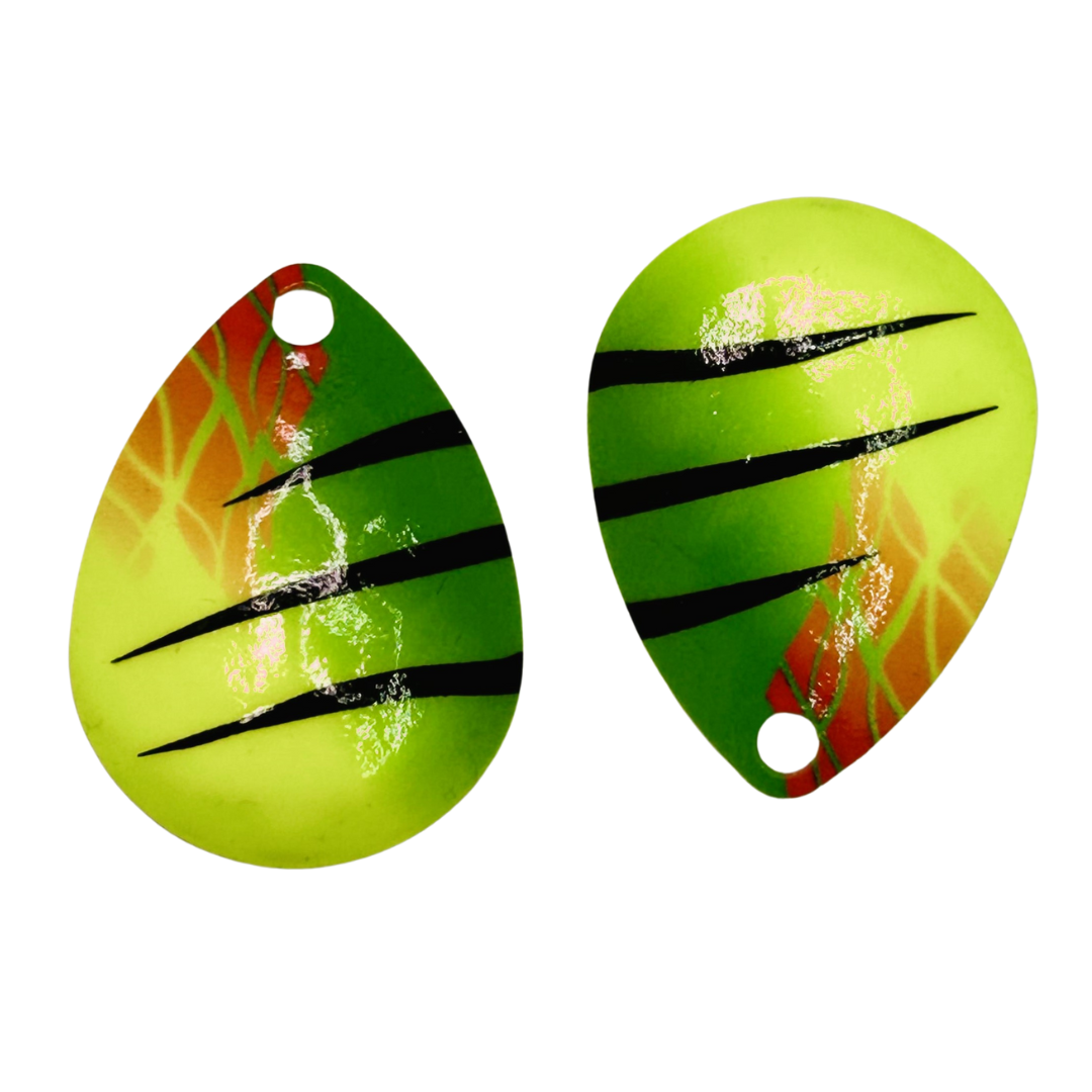 fire tiger fishing lure Pro-Series Custom Blades