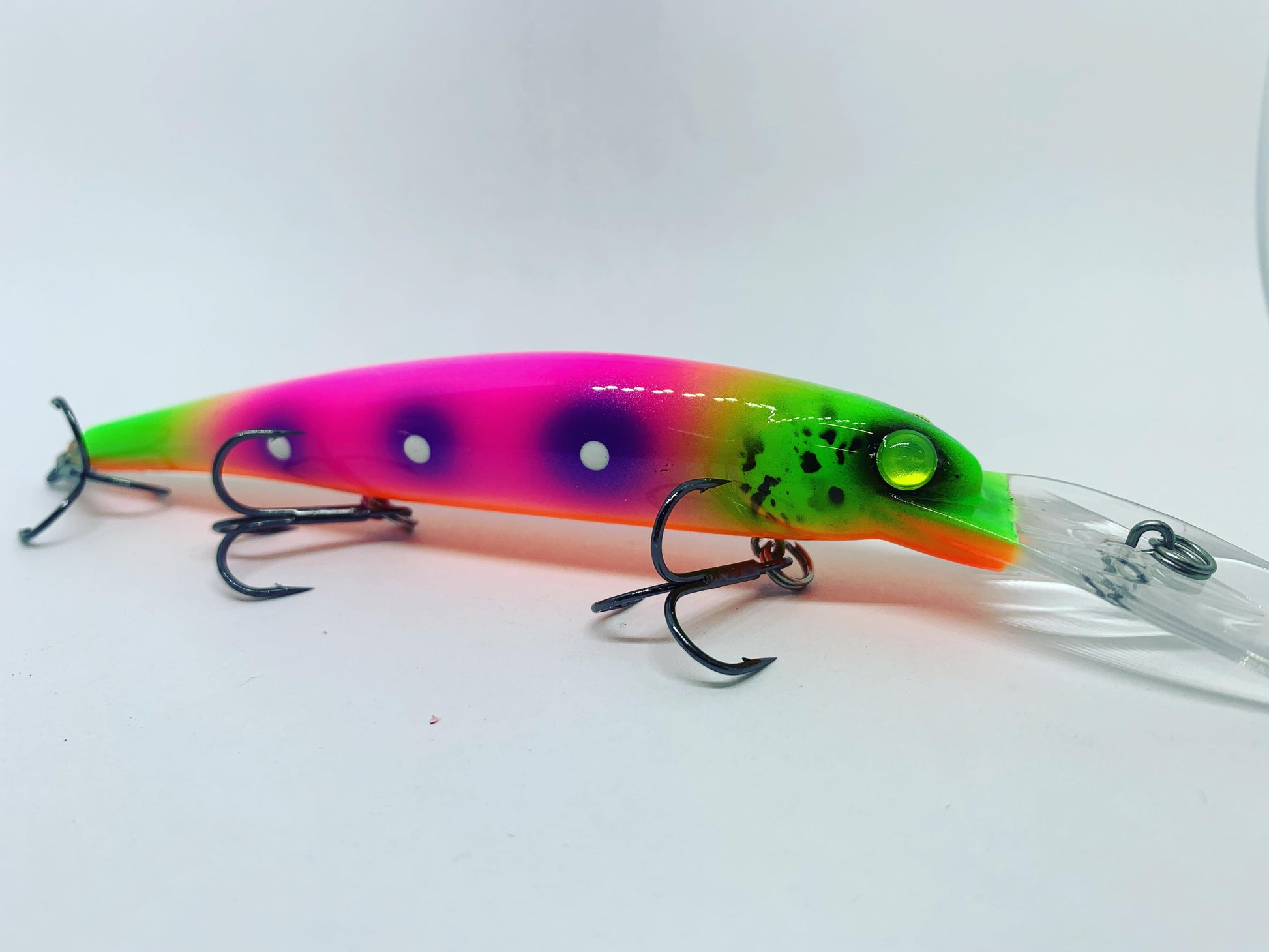 bandits bug fishing lure Bandit 300 Series Chartreuse Black Back Scales Heavy Power Fast to Extra Fast Action Line 10ct 4'' June Bug Bandito
