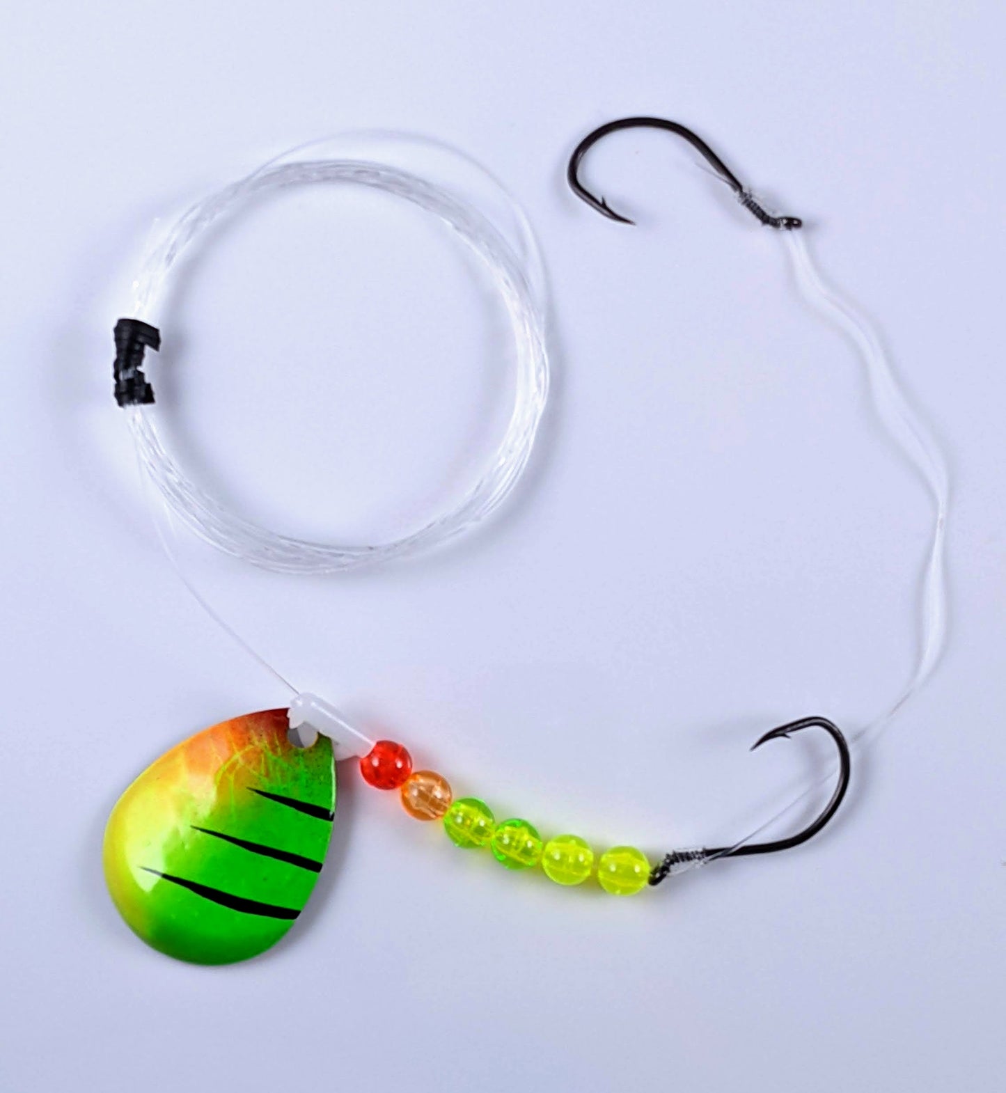 Vertical Jigs and Lures - Fire Tiger - Vertical Jigs and Lures Custom Pro-Series Crawler Harness