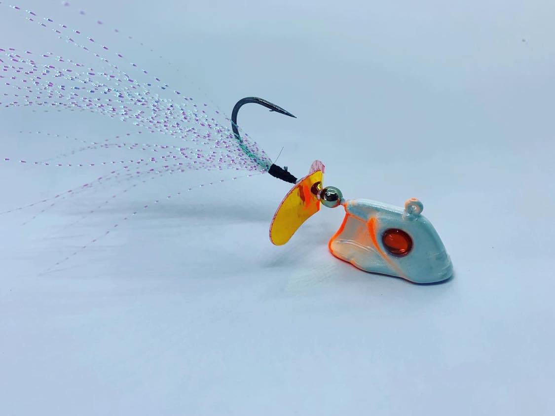 Vertical Jigs and Lures - Creamsicle - Vertical Jigs and Lures Custom Ghost Jig