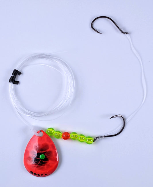 Vertical Jigs and Lures - Blood Chaser - Vertical Jigs and Lures Custom Pro-Series Crawler Harness