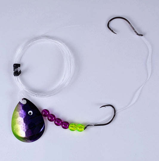 Vertical Jigs and Lures - Purple Haze - Vertical Jigs and Lures Custom Pro-Series Crawler Harness